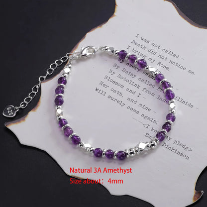 VENTFILLE 925 Sterling Silver Line Extremely Fine Bracelet for Women Love Haert Bead Korean Ins Sweet Jewelry Gift Dropshipping