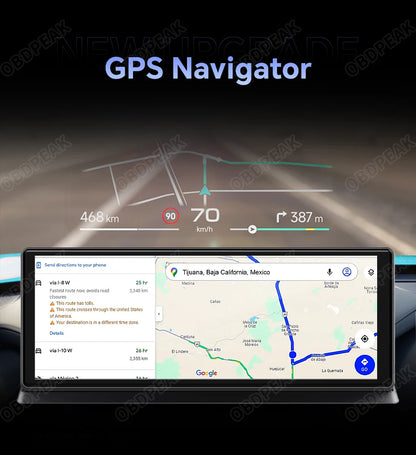 K60 Pro 11.3" 4G+64G WIFI Android 14 AI Screen GPS Navigation Carplay Android AUTO 1080P Dash Cam RearView Mirror Video Recorder