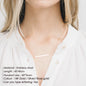 EManco Name Sentence Letter Necklace Women's Stainless Steel Necklaces Customized Initial Pendant Factory Direct