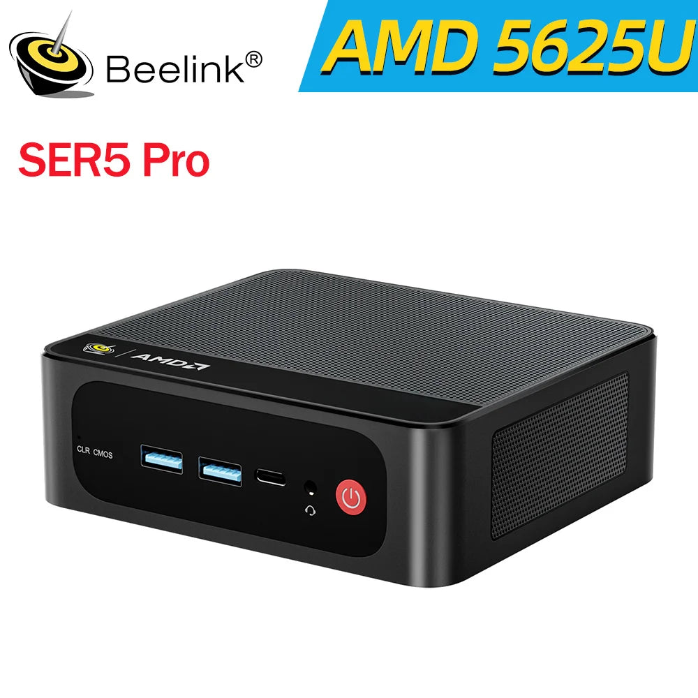 Beelink SER5 Max AMD Ryzen7 7735HS SER3 R3 3200U R5 5500U 5625U DDR4 16G RAM 500G Mini PC Support WiFi6 Type-C Desktop Computer