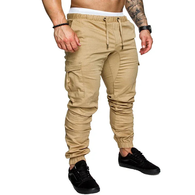 Casual Men Pants Fashion Big Pocket Hip Hop Harem Pants Quality Outwear Sweatpants Soft Mens Joggers Men\'s Trousers pantalones
