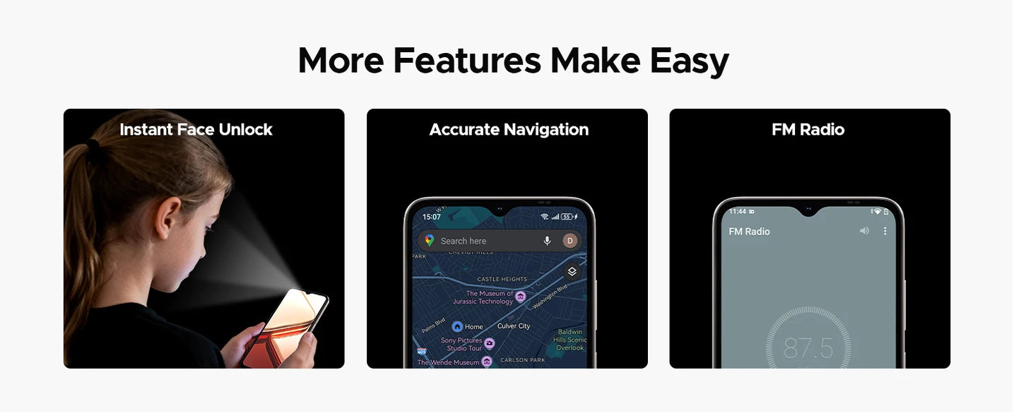 Global Version DOOGEE Note56 X Android Smartphone 16 "battery 6150 mAh 24 Go RAM (3 + 21) 64 Go ROM Phone mobile