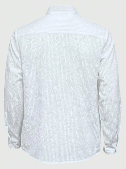 Men's Long Sleeve Striped Shirt with Loose Fit Stylish Comfortable Casual Wear for All Seasons Ideal for Outdoor Activities