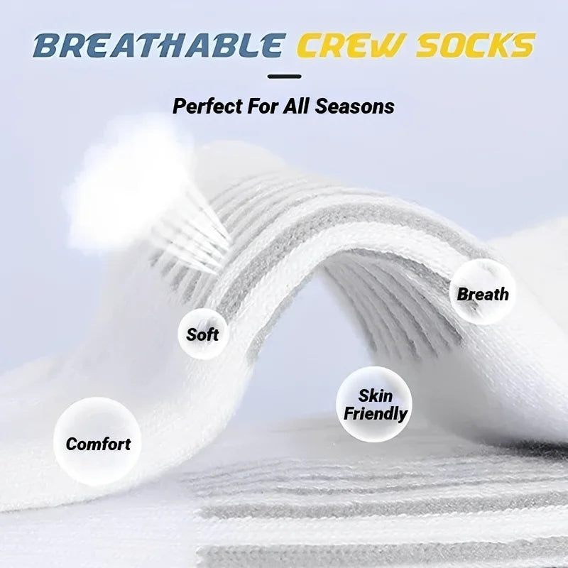 4 Pairs Sports Socks Cushioning Breathable Running High-Performance And Durable Outdoor For Men Women Men'S Gym Comfortable