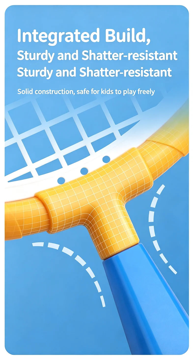 Kids Badminton Racket with Ball Parent-child Indoor Outdoor Sports Toy Training Equipment Children Teens Adult Birthday Gifts