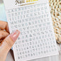 3D Metal Silver Flame Nails Stickers Gold Bronzing Stripe Lines Sliders Design Manicure French Nail Art Decoration Decal #Y2K