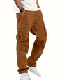 American style high street multi pocket workwear pants for men's new trendy loose straight leg versatile casual long pants