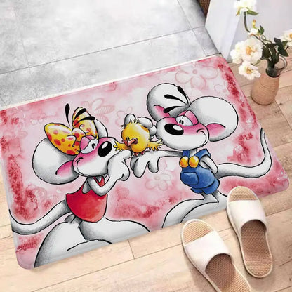 Popular Character D-Diddl Cut Bathroom Mat Non-Slip Laundry Room Mat Laundry Decor Balcony Child Living Room Toilet Rug