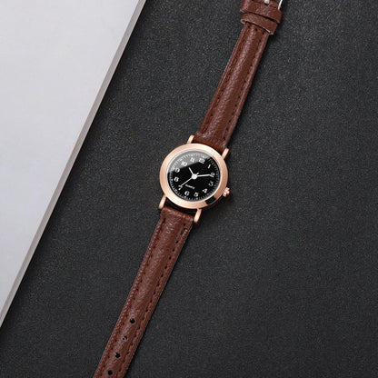 Fashion Small Dial Women Watches Ladies Leather Band Analog Quartz Wristwatch Girls Clock（Without Box）