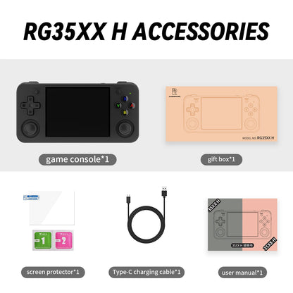 Anbernic RG35XX H Handheld Game Console 3.5" IPS Screen Linux 64-bit 3300mAh Retro Gaming Player Supports HD TV-Output Kids Gift
