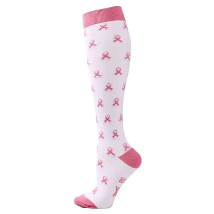 New Men Women Compression Socks for Leggings Running Marathon Pressure Soccer Adult Socks Network Red Pressure Nurse Men Socks