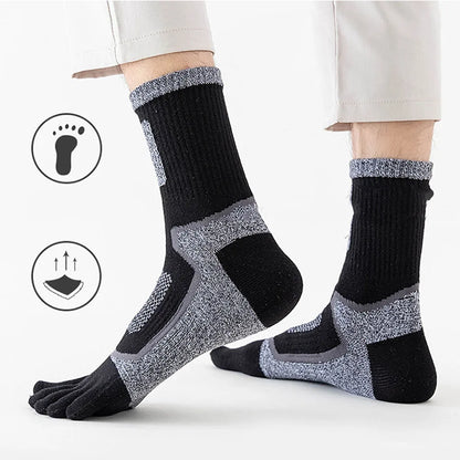 1/3/5 Pairs Toe Sport Short Socks Man Thick Compression Mesh Endurable Fitness Bike Run Outdoor Basketball Travel 5 Finger Socks