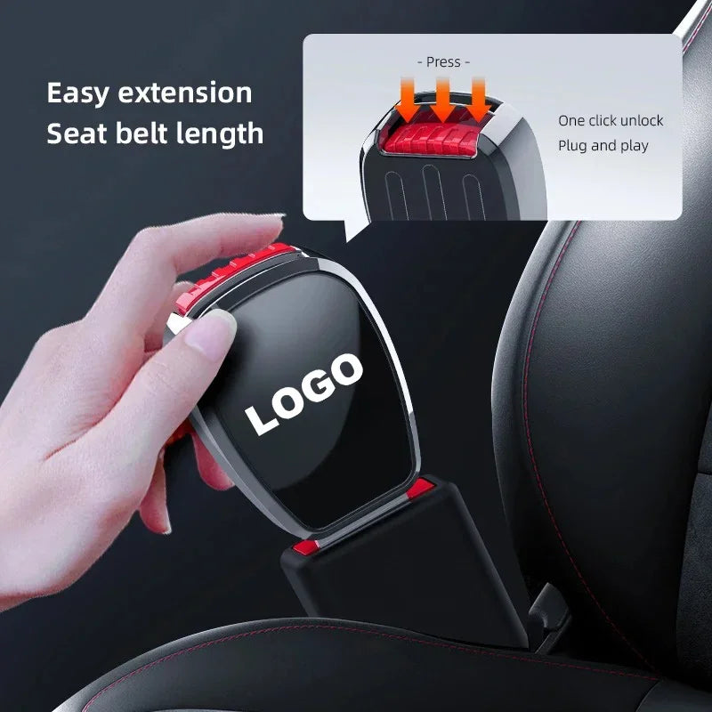 Car Seat Belt Buckle Plug Auto Safety Strap Extension Accessories interior For Skoda Octavia Superb Rapid Kodiaq Karoq Fabia VRS