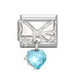 Zircon Star Heart Bow Moon Cherry Moon Italian Charm Links Fit 9mm Stainless Steel Bracelet Women Jewelry DIY Making Gifts