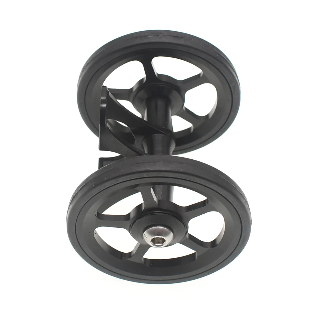 TWTOPSE Bike Easywheel Mudguard Fender Wheel For Brompton Folding Bicycle Mud Guard Wheel Double AL7075 CNC A C Line 77g 60mm