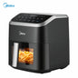 Midea 5L Air Fryer Large Capacity Family Size Multi-Functional Easy Clean Oil-Free Healthy Adjustable Temp Rapid Air