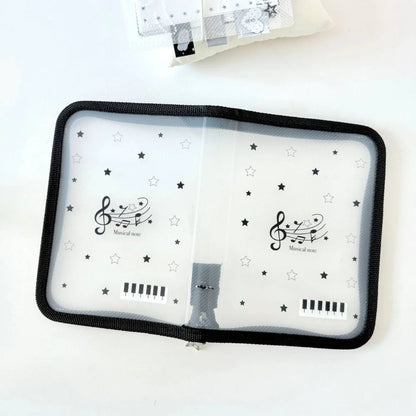 A6 Size Cute Stationery Storage Folder File PP Twill Zipper Pouch Document Bag Zip File Folder School Office Supplies