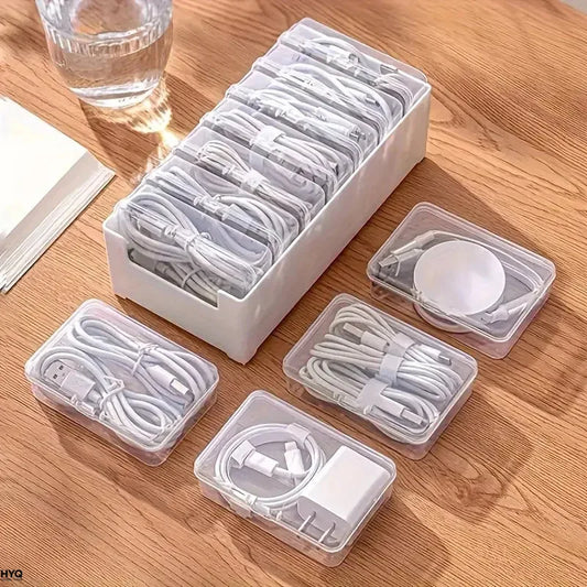 Cable Organizer, Durable Plastic Storage Box, Daily Office Supplies, Miscellaneous Loading Straps and Mobile Device Management