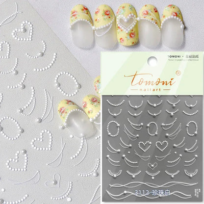 1pcs 5D Star Moon Nail Stickers Kawaii Pink Retro Bronzing Nail Art Sticker Decorations Decals DIY Adhesive Slider Accessories
