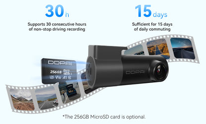 DDPAI M2 2K Dash Cam 330° Rotatable Car DVR with Smart Voice Control Night Vision Support 24H Parking Monitor