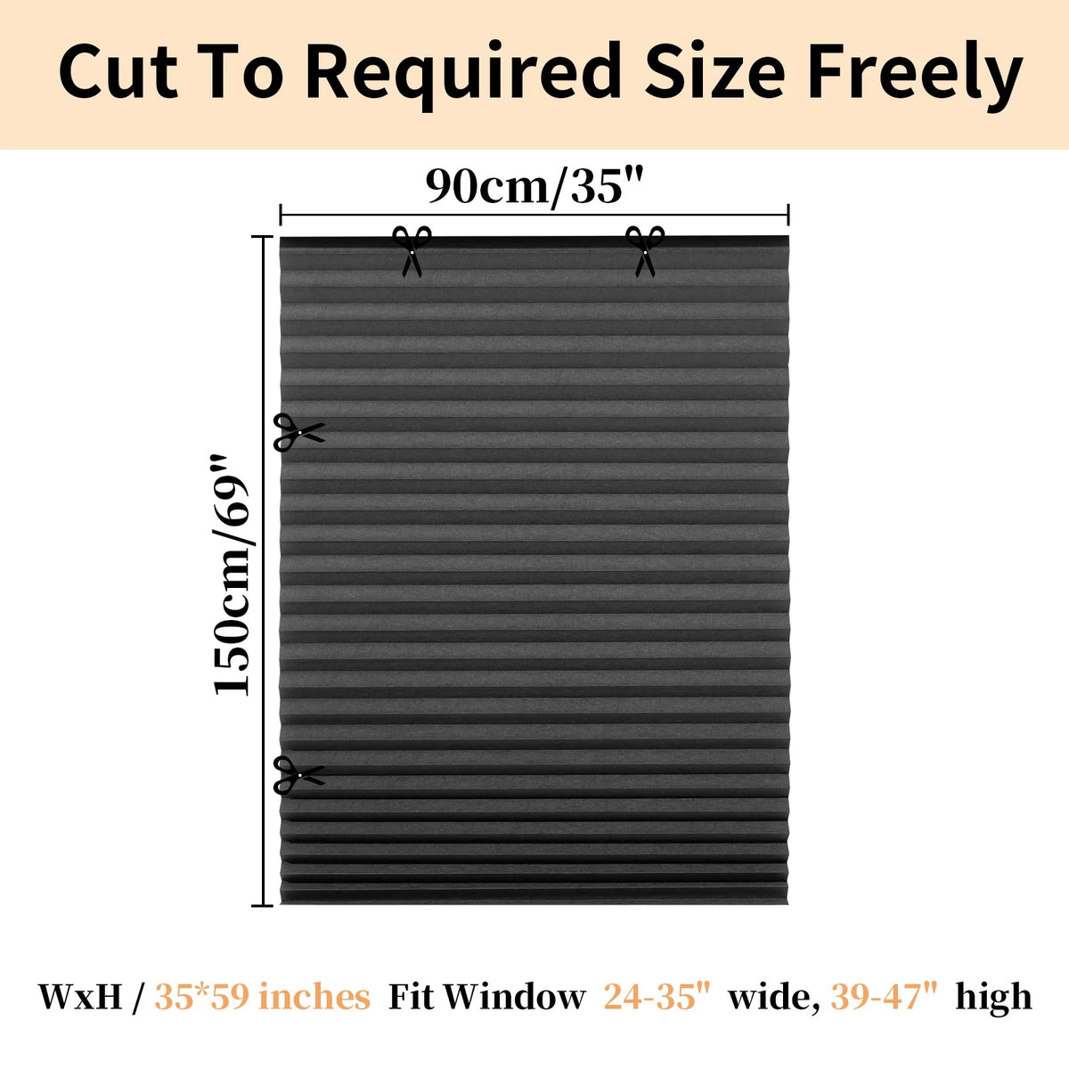 1Pc Shades Self-adhesive Half/Full Windows Nonwoven Folding Curtain Bathroom Balcony Living Room Balcony Curtains Pleated Blinds