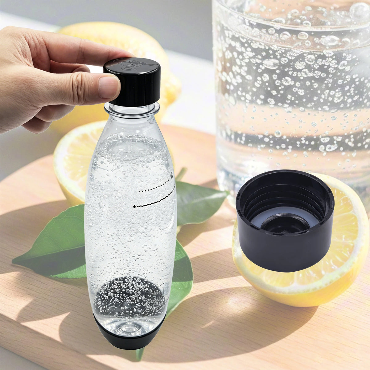2-Pack Sparkling Water Bottle Cap, Carbonating Bottles Lid, Soda Machine Bottle Caps