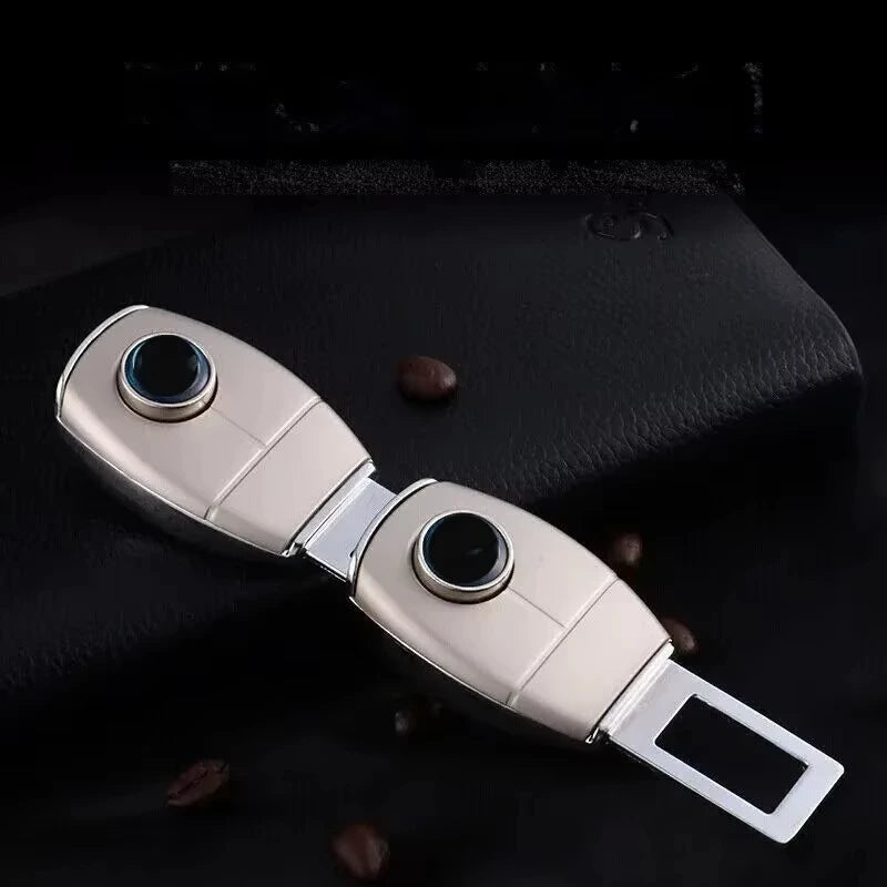 1/2/4 Pieces Car Seat Belt Clip Extender Alloy Seatbelt Lock Buckle Plug Auto Fastener Converter Clip Safety Belt Decoration