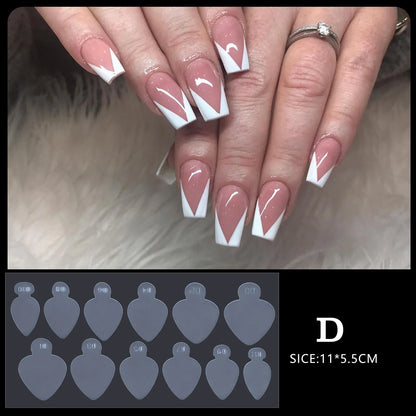 12pcs Manicure Paper Matte Paperless Tray Auxiliary For Nail Art Decorations Paperless Holder Extension Adhesive