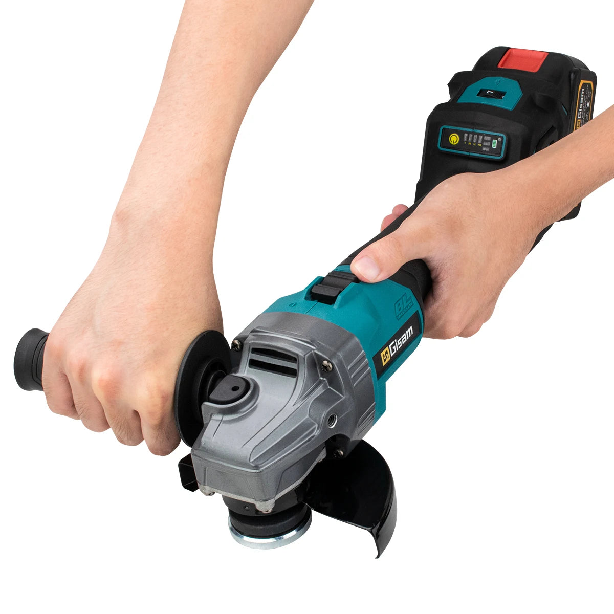 125mm 7 Gears Brushless Angle Grinder Polishing Cutting Machine Electric Angle Grinder Power Tool for Makita 18V Battery Pins