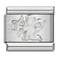 2025 Exquisite Angel Pattern Elastic Italian Charm Chain Suitable for 9mm Stainless Steel Modular Bracelet DIY Jewelry