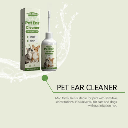 Pet Care Ear Drops Gently Cleaning Earwax Eliminating Odors Reducing Mite Infection Relieve Itching and Discomfort Pet Ear Fluid