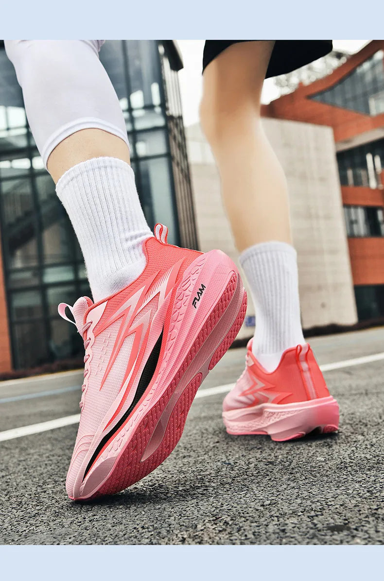 Men Running Shoes Speciality Marathon Sports Shoes Breathable Lightweight Carbon Board Women's Trend Athletic Sneakers Women