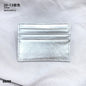 Custom Company Logo Cowhide Card Holder Woman Man Fashion Slim Mini Card Bag Genuine Leather Engrave Name Luxury Casual Purse