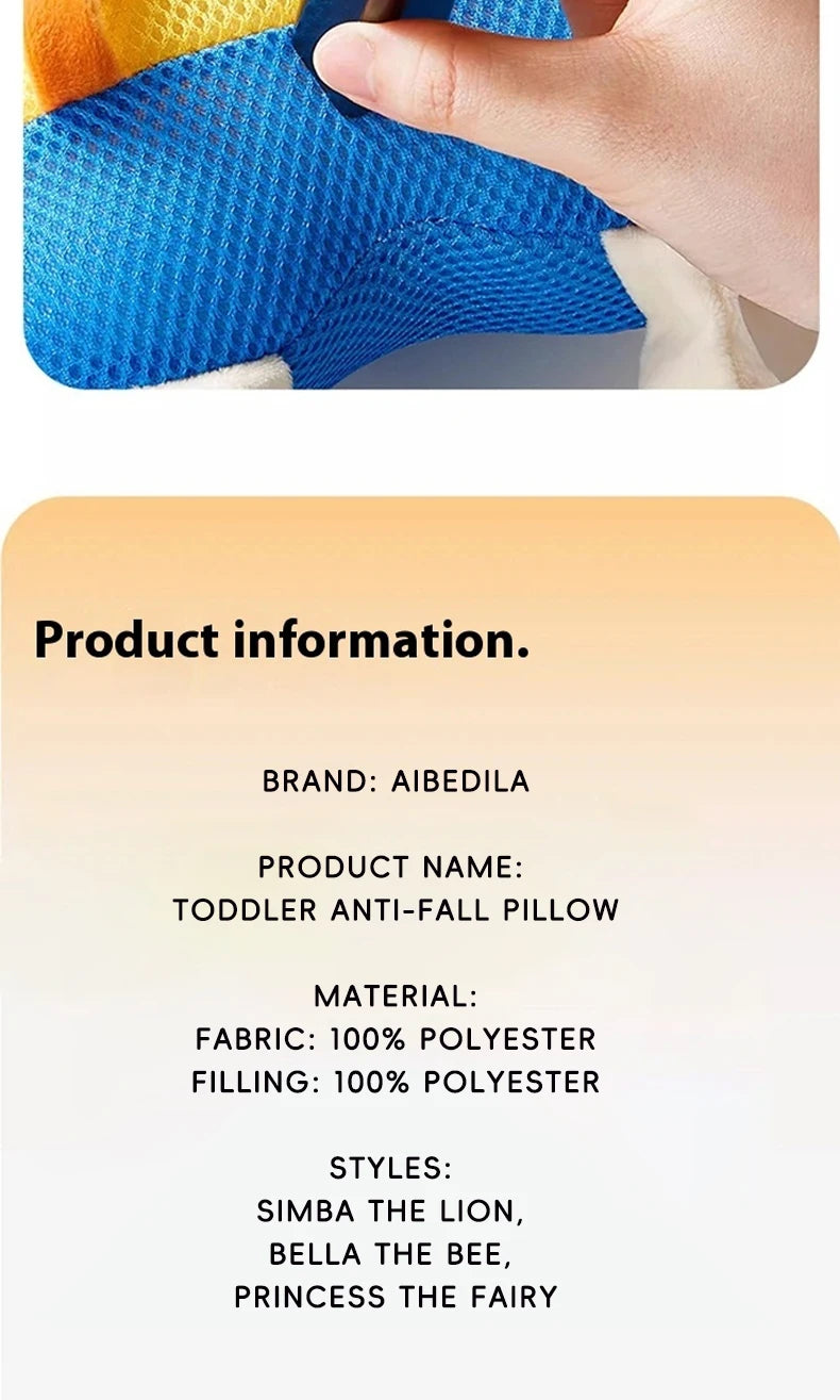 AIBEDILA Toddler Baby Head Protector Newborn Headrest Security Pillows Backpack Cartoon Kids Safe Learn to Walk Support Cushion