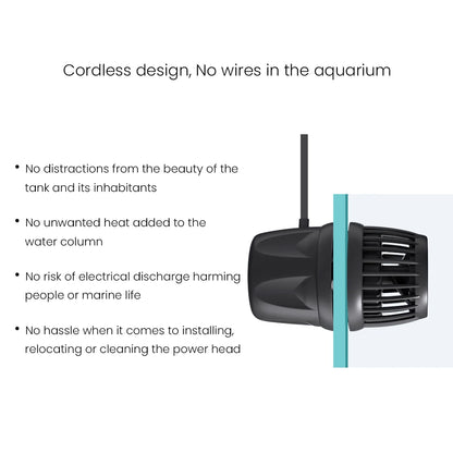 Jecod Jebao Dmp-5/15/25/35/45 New Smart Bluetooth App Control Cordless Aquarium Wavemaker Pump Freshwater Saltwater Fish Tank