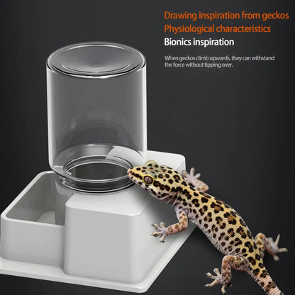Reptile Water Dispenser Automatic Detachable Anti Drowning And Anti Evaporation Automatic Water Dispenser For Geckos Lizards