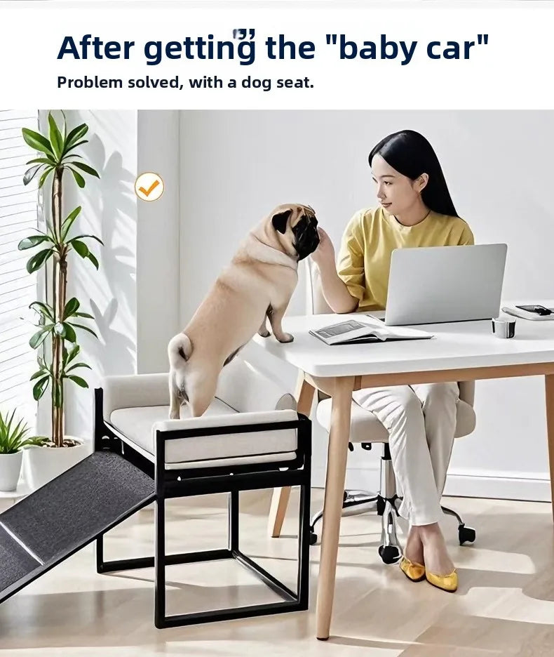 Foldable Pet Ramp for Dogs Cats Non Slip Steps Stairs Ladder for Small Large Senior Pets to Climb Bed Sofa