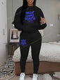 Womens TrackSuit Aesthetic Sweatshirts Sweatpants Two-piece Suit 2025 New Fleece Letter Printing Streetwear Women Hoodie Sets