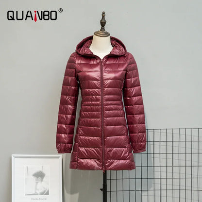 Women Spring/Autumn Ultra Lightweight Quilted Jacket 2023 New Woman Water and Wind-Resistant Big Size women Hoodies coat