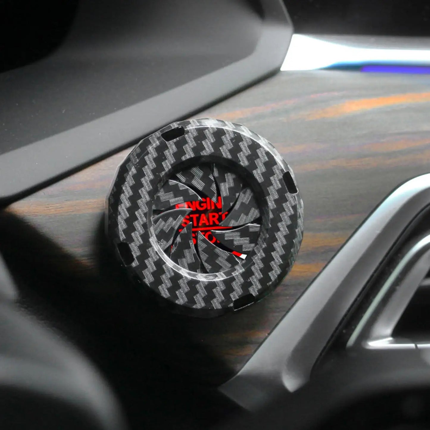 For One Button Start Stop Car Decorative Ring Cover Knob Style Decorative Cover Ignition Switchs Hiddens Protective Cover