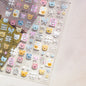Colorful 5D Happy Birthday Nail Art Sticker Cake Candle Numbers Musical Note Cute Bear Stars Cherry Self Adhesive Manicure Decal