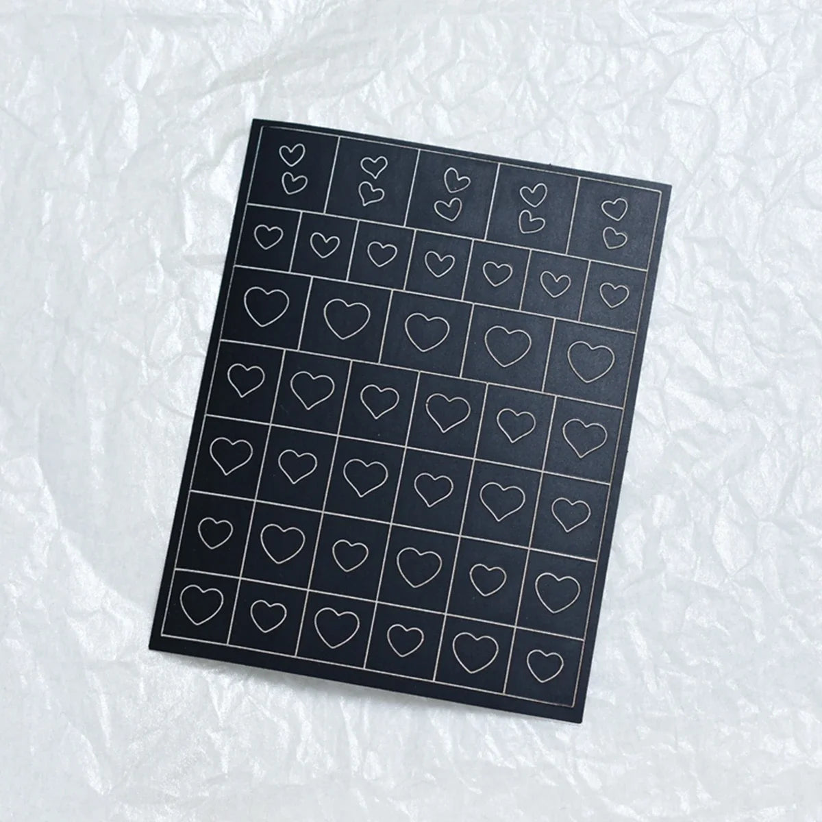 Hollow Nail Art Stickers Spray Painted Design Love Butterfly French Pattern Nail Accessories Decorative Decals