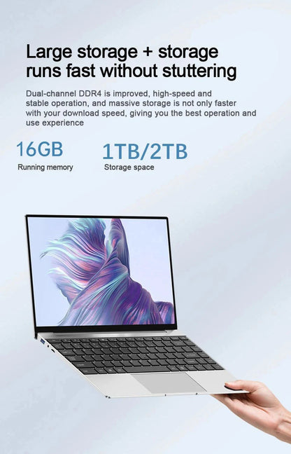 2026 New Intel Core I9-10980HK 14.1 inch Laptop Computer Portable Windows 11 Pro Notebook 16GB RAM 1TB 2TB SSD Office Study Gaming Laptops