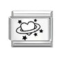 Laser Engraving Cute Cartoon Black Playing Cats Italian Charm Links Fit 9mm Stainless Steel Bracelet Men Women DIY Making Gifts