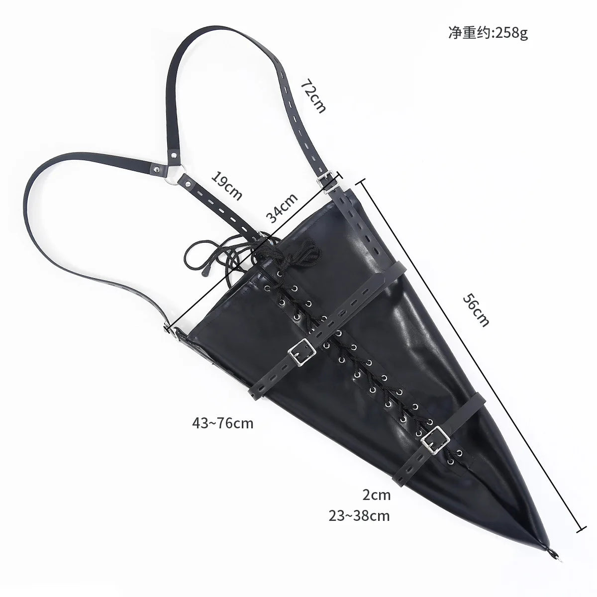BDSM Mermaid Restraint Bag Leather Straitjacket Fetish Half Body Bondage Legging Binder Slave Ankle Cuff Binding Erotic Sex Tool