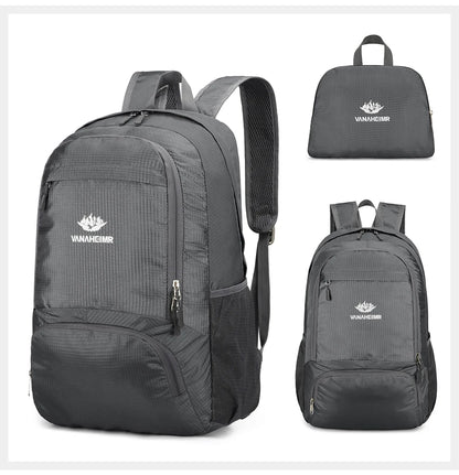 23L Packable Backpack Foldable Ultra Light Outdoor Duffle Bag Big Folding Knapsack Hiking Travel Rucksack Mountaineering Daypack