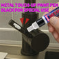 Metal Touch-Up Paint Pen | Black/White/Gray | Faucet Scratch Repair | Bathroom Kitchen & Car Rim Restoration