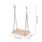 Pet Hamster Wooden Swing Toy for Small Pet Squirrel Golden Bear Guinea Pig Pet Cage Accessories Parrot Seesaw Wooden Bridge Toy
