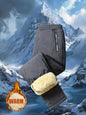 Winter Sweatwear Men Plush Thick Fleece Sweatpant Lambswool Thermal Trousers Casual Pants Waterproof Windproof Warm Cotton Pants