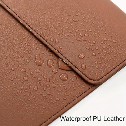 A4 Leather File Folder Simple Large Capacity Document Bag Fashion Briefcase Data Contract Bill File Bag Office Paper Organizer
